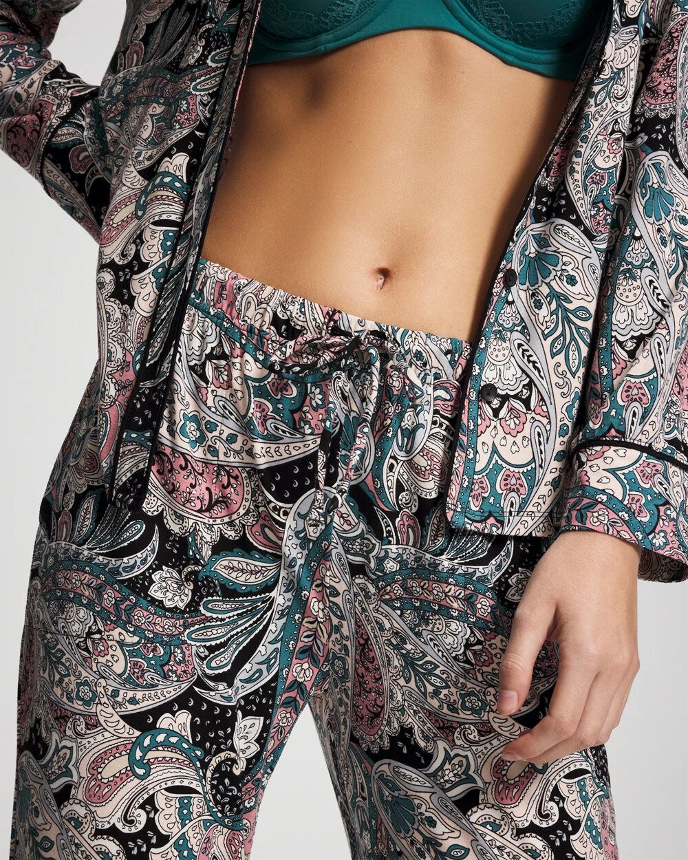 Printed Pajama Pant - REGAL PAISLEY BLACK | Soma Women