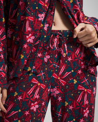 Printed Pajama Pant - HOLLY JOLLY RED VELVET | Soma Women