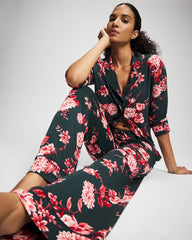 Printed Pajama Pant - COTTAGE FLORAL GREEN | Soma Women