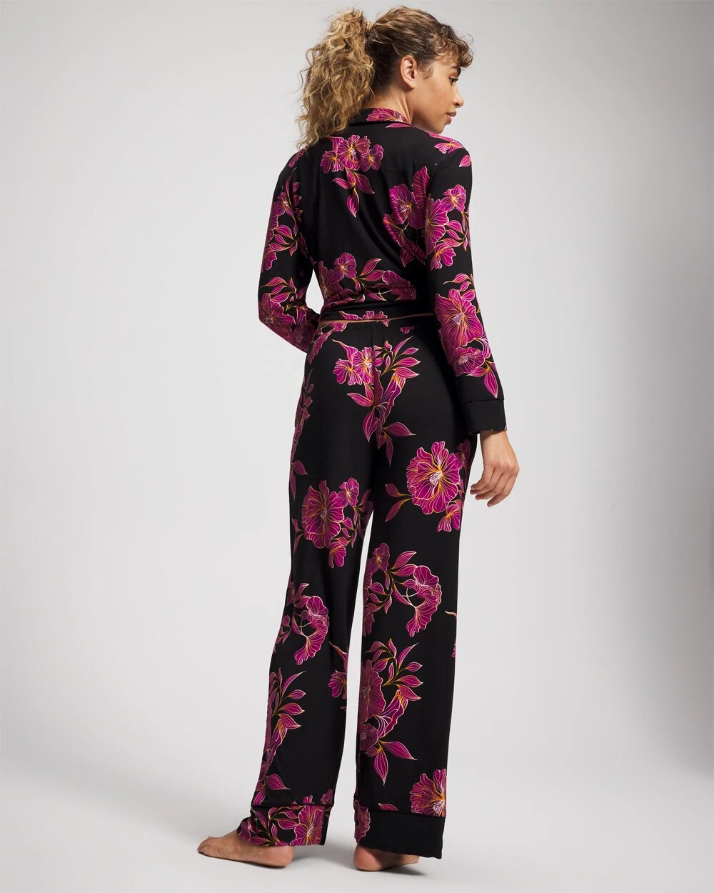 Printed Pajama Pant - GILDED BLOOMS MAGENTA | Soma Women
