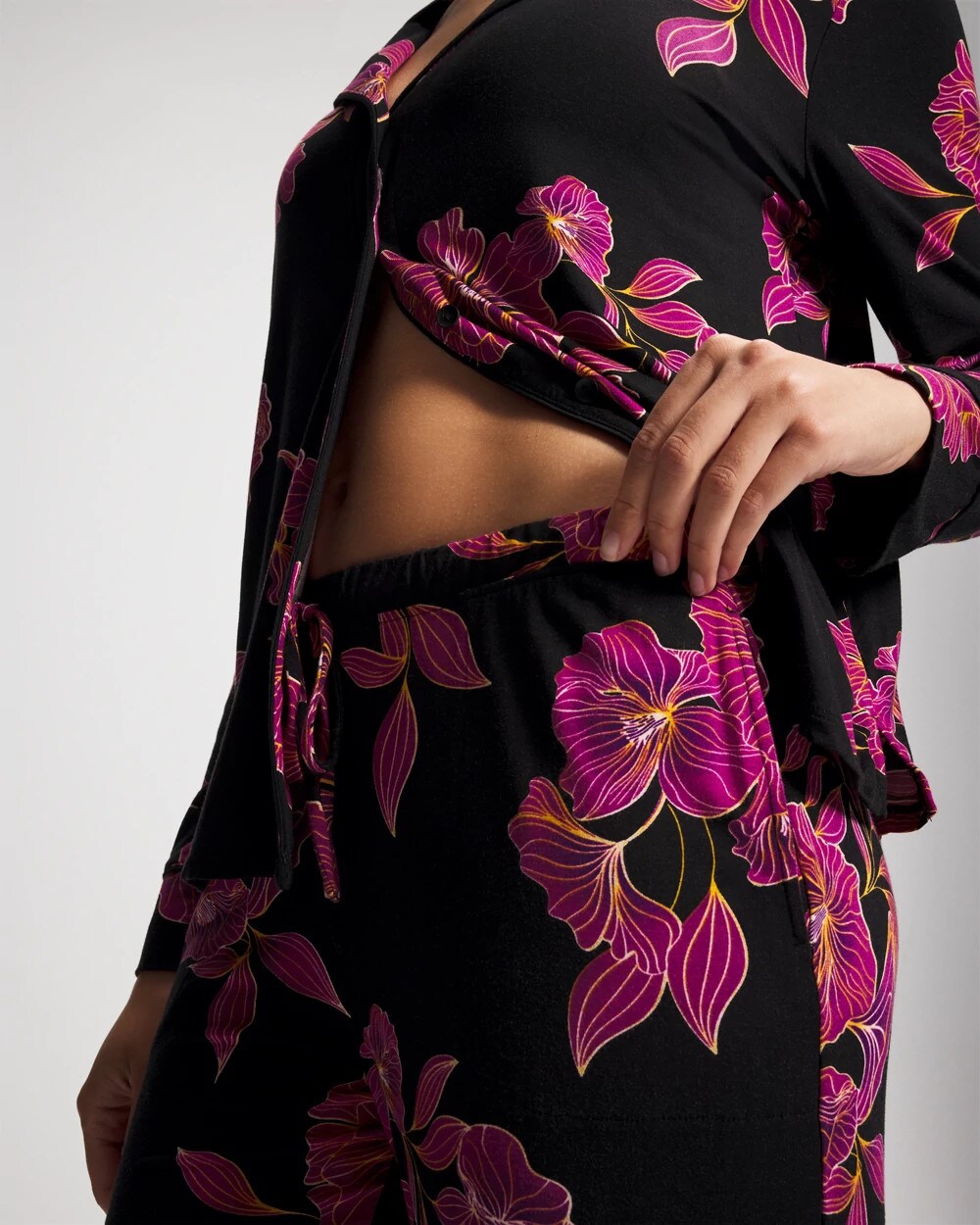 Printed Pajama Pant - GILDED BLOOMS MAGENTA | Soma Women