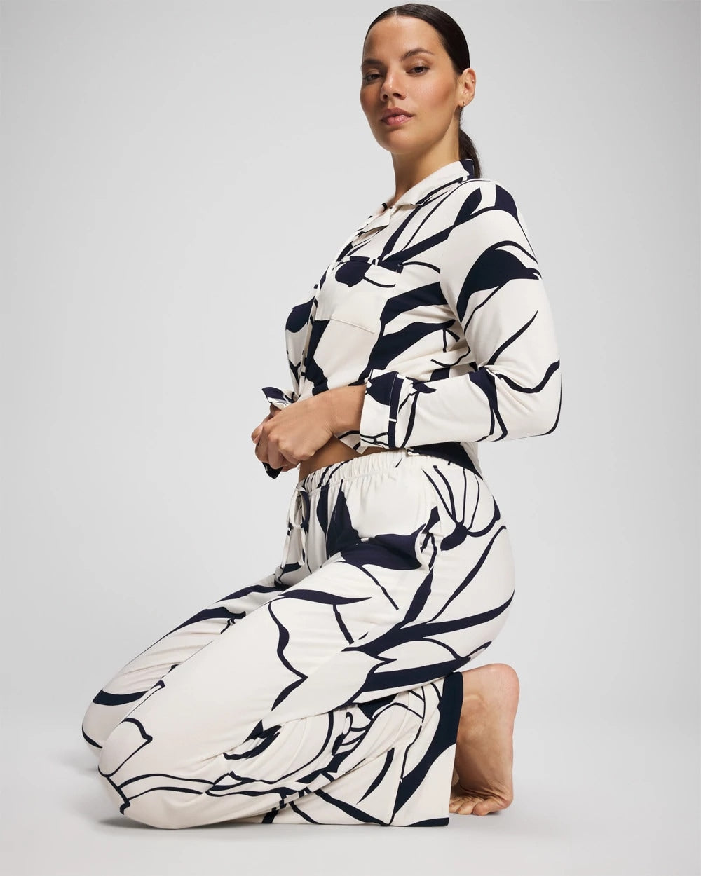 Printed Pajama Pant - NOUVEAU FLORA CHAMP | Soma Women