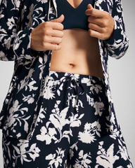 Printed Pajama Pant - SERENITY PETALS NAVY | Soma Women