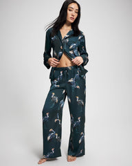 Pajama Pants - MIDNIGHT CRANES BLUE | Soma Women