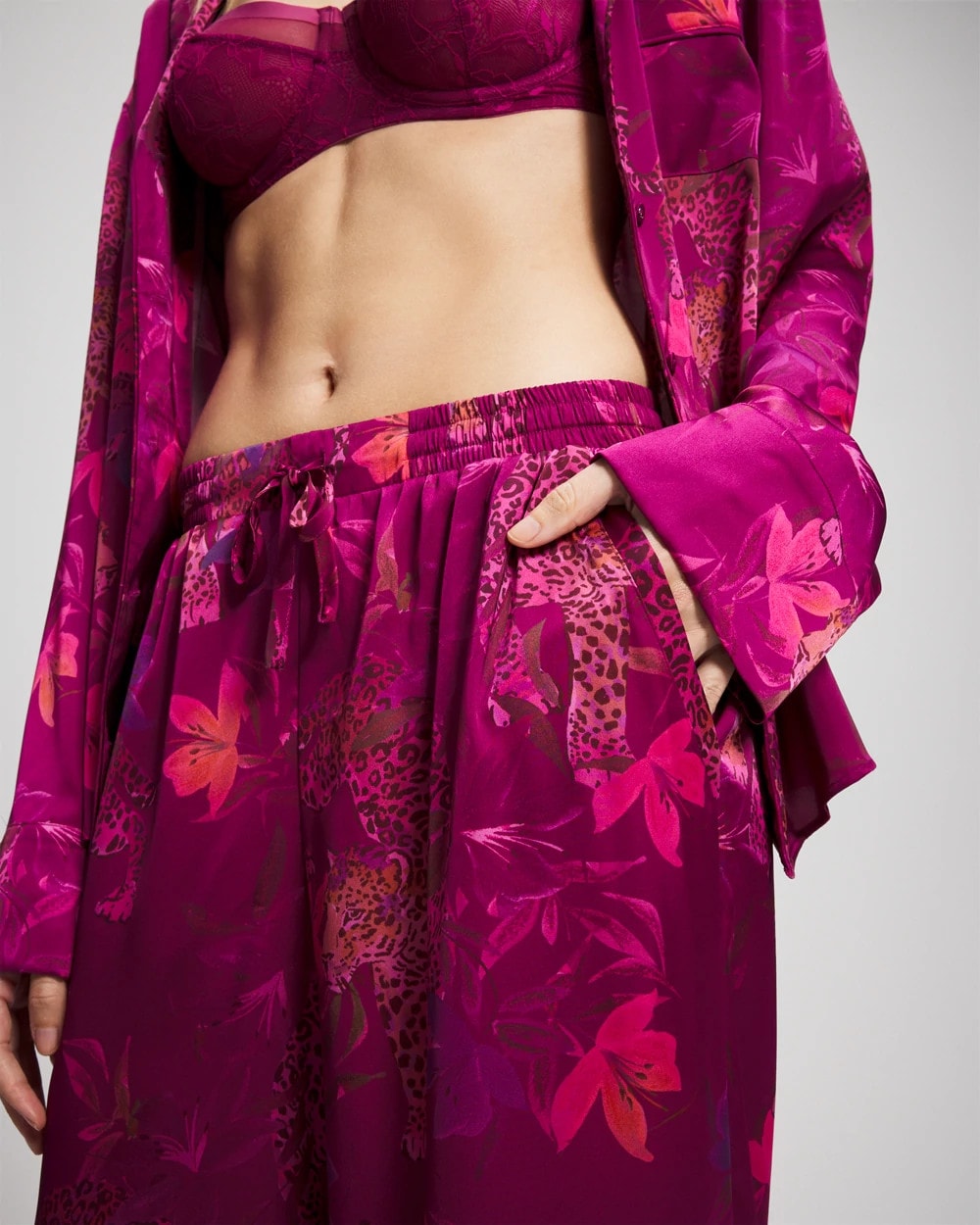 Pajama Pants - WILD WONDERS MAGENTA | Soma Women