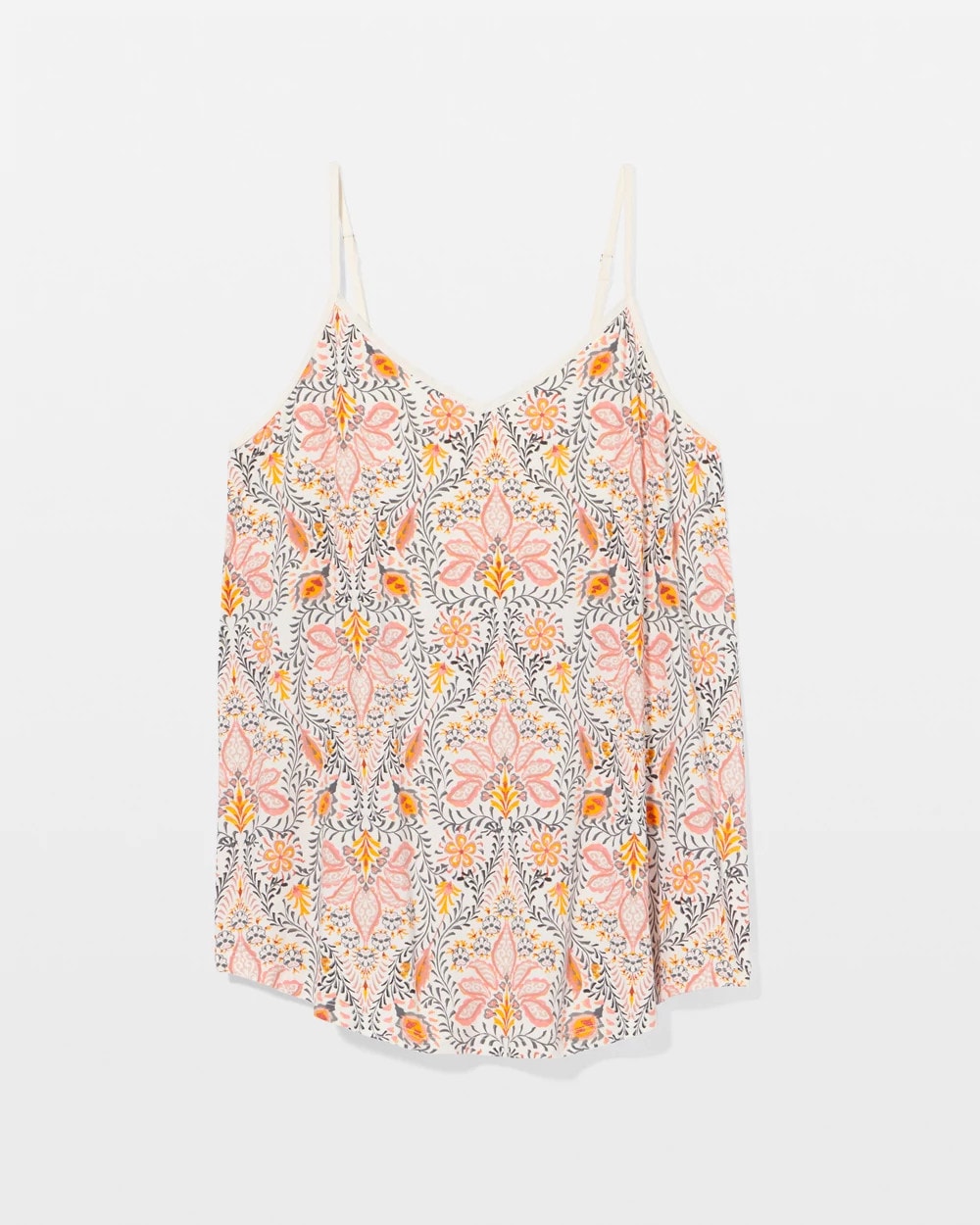V-Neck Pajama Cami - VINE PAISLEY CHAMPAGNE M | Soma Women
