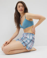 Printed Pajama Short - VILLA PLAID OCEAN AIR | Soma Women
