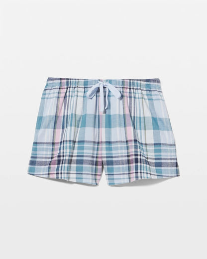 Printed Pajama Short - VILLA PLAID OCEAN AIR | Soma Women