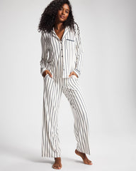 Printed Pajama Pant - UNWIND STRIPE CHAMPAGNE | Soma Women