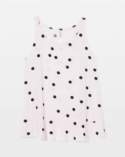 Ruffle Pajama Tank - CHEERFUL DOT B SUGAR | Soma Women