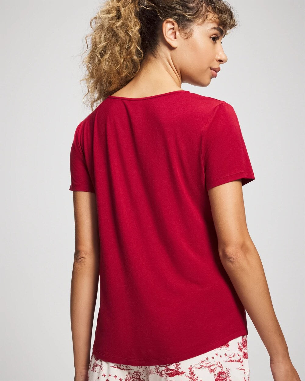 Classic Pajama Top - PAINT THE TOWN RED | Soma Women