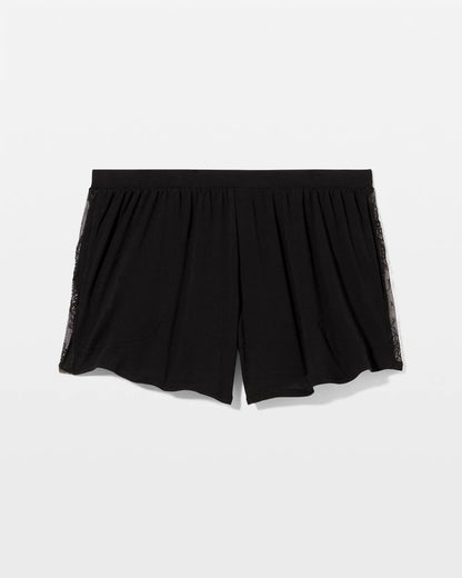 Lace Relaxed Pajama Short - BLACK | Soma Women