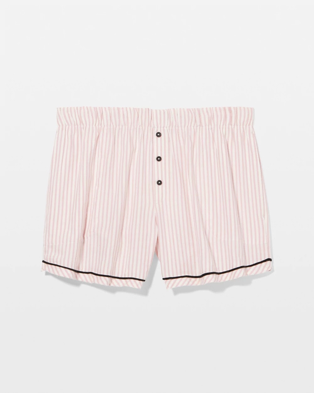 Velvet Piped Boxer Pajama Short - STOCKING STRIPE VERT PINK | Soma Women
