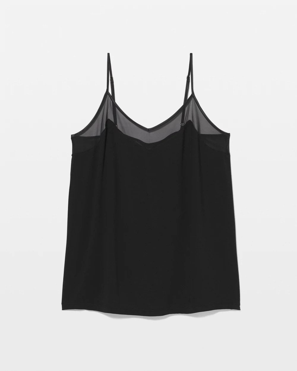Mesh Trim Pajama Cami - BLACK | Soma Women