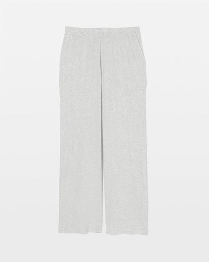 Pointelle Wide Leg Pajama Pant - HEATHER FROST | Soma Women