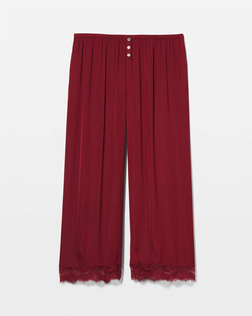 Lace Trim Crop Pajama Pant - FIRST KISS | Soma Women