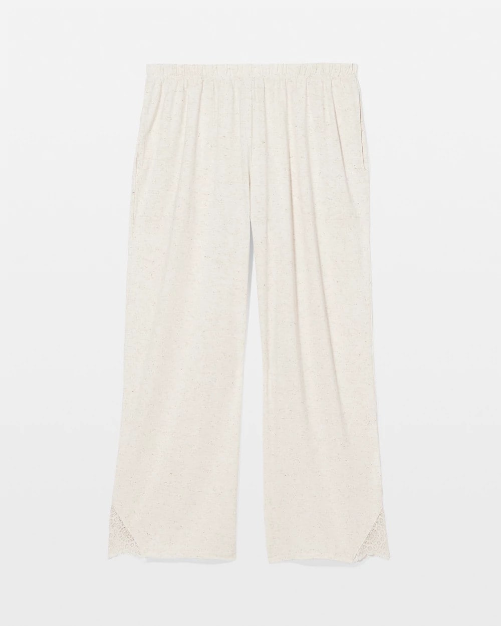 Slub Wide Leg Pajama Crop - IVORY SLUB | Soma Women
