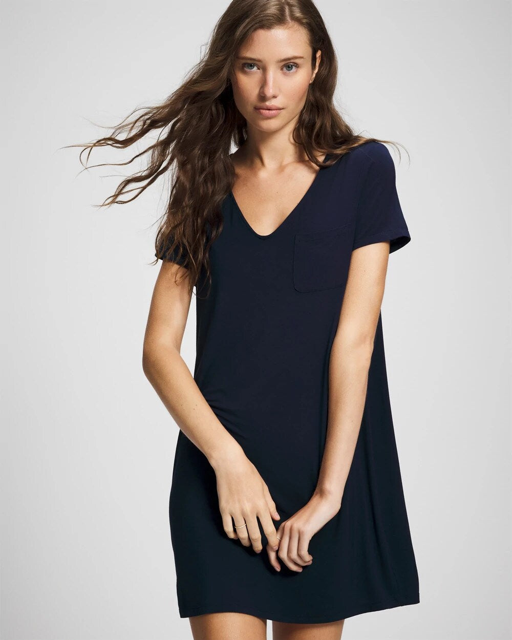 Short-Sleeve Sleepshirt - NIGHTFALL NAVY | Soma Women