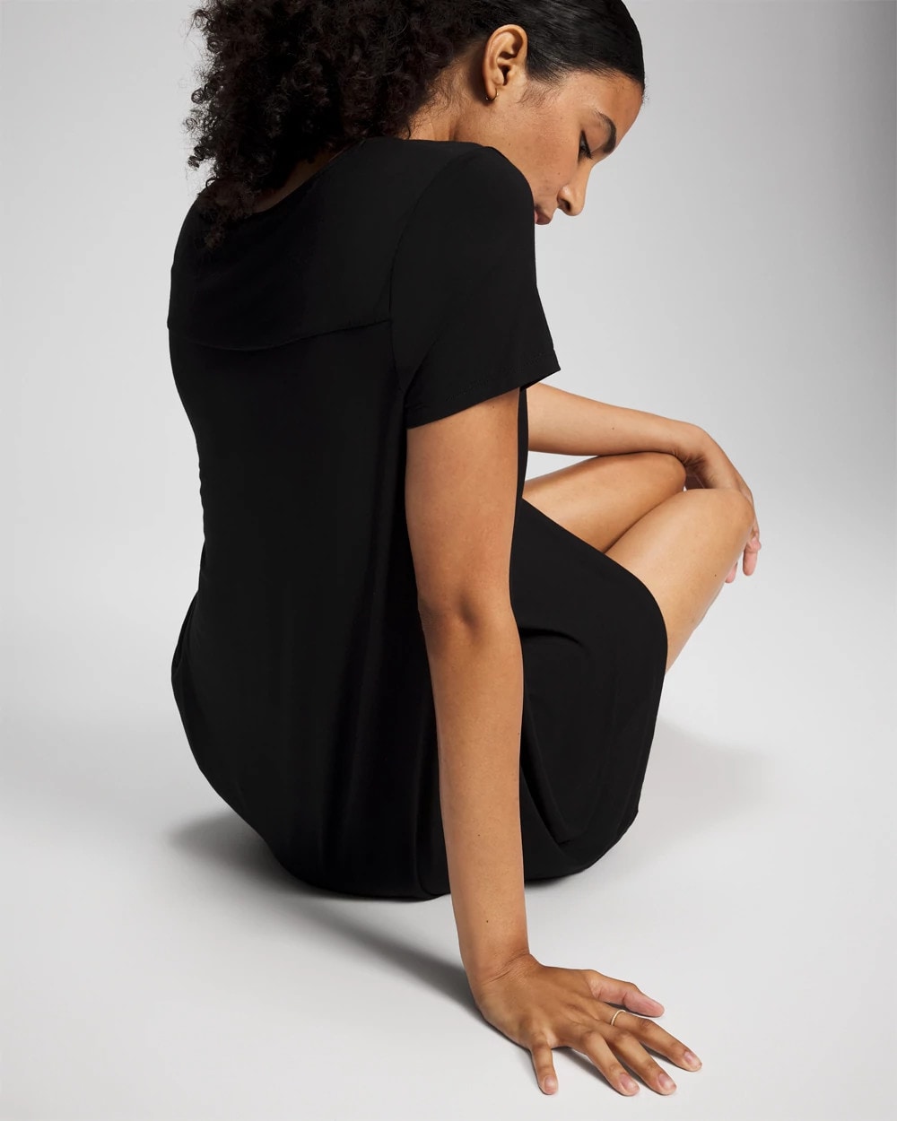 Short-Sleeve Sleepshirt - BLACK | Soma Women