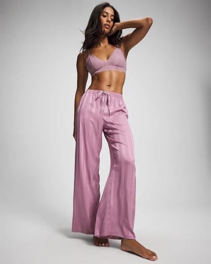 Shadow Stripe Pajama Pant - LILAC WINE | Soma Women