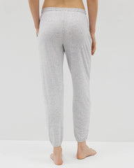 Slub Banded Ankle Pajama Pant - BLUE SLUB | Soma Women