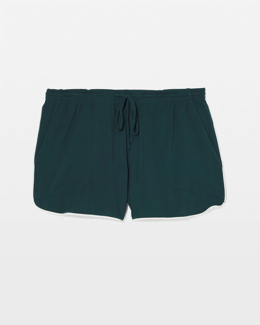 Solid Piped Pajama Shorts - DARK SEA | Soma Women
