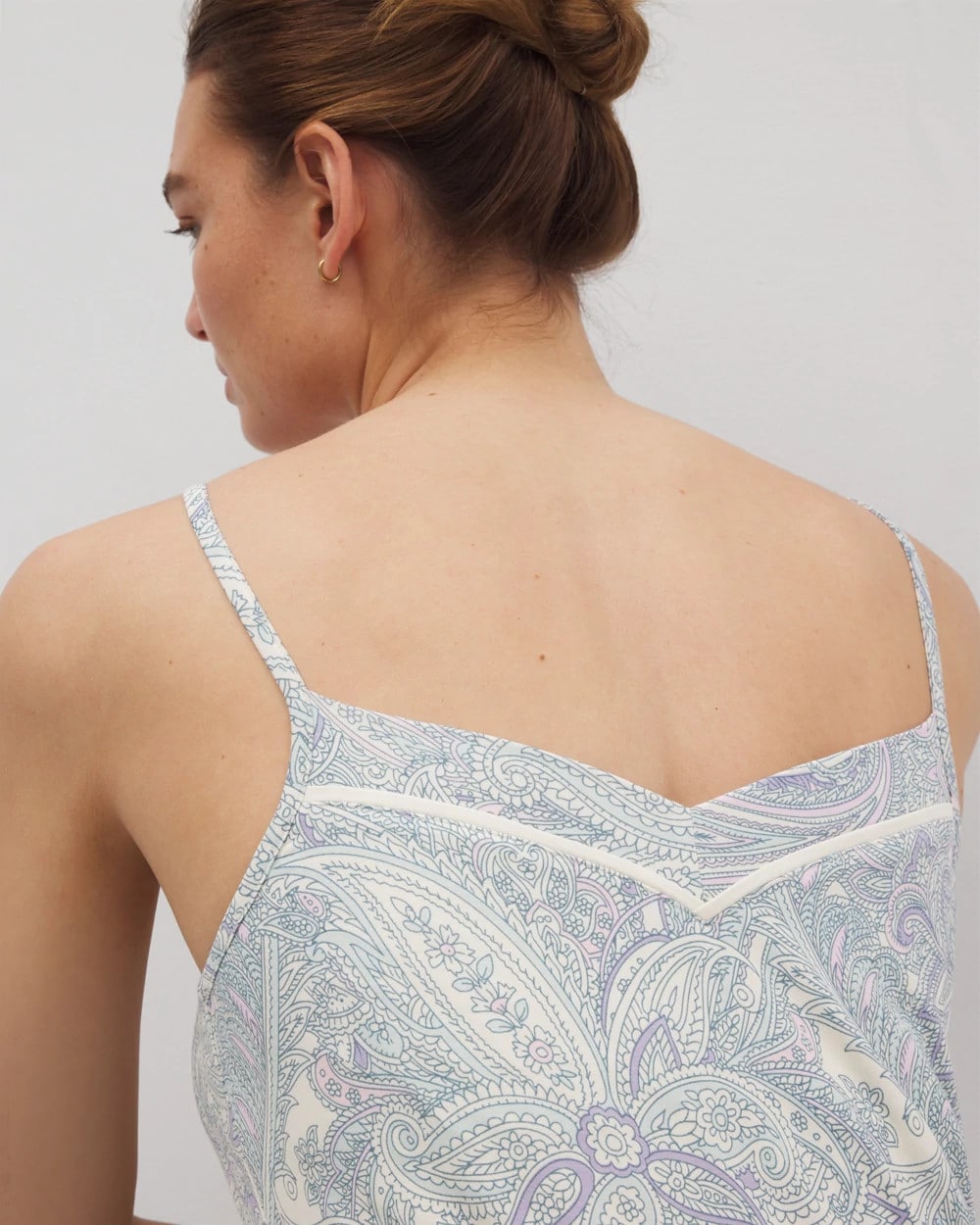 Chemise with Piping - GLOBAL PAISLEY GRAND C | Soma Women