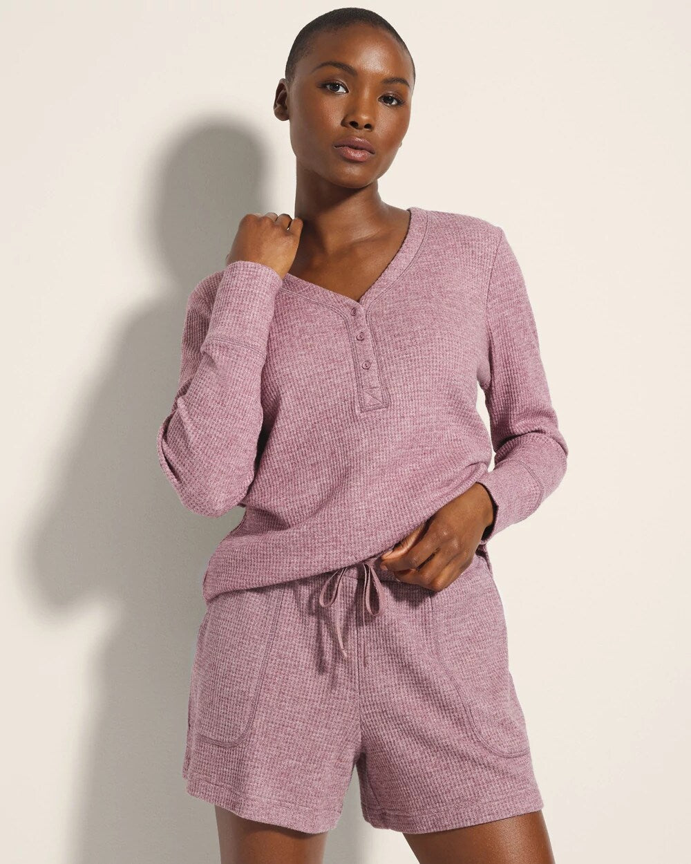 Pajama Short - HEATHER PINOT | Soma Women