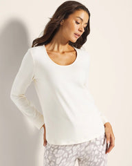 Long-Sleeve Pajama Top - CHAMPAGNE DREAMS | Soma Women