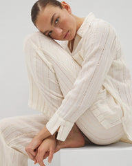 Cotton Gauze Pajama Pant - CHAMPAGNE STRIPE | Soma Women