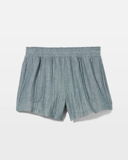 Cotton Gauze Pajama Shorts - DARK SEA CROSSDYE | Soma Women