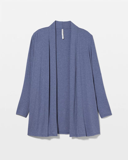 Lightweight Rib Knit Long Sleeve Wrap - HEATHER DUSK | Soma Women