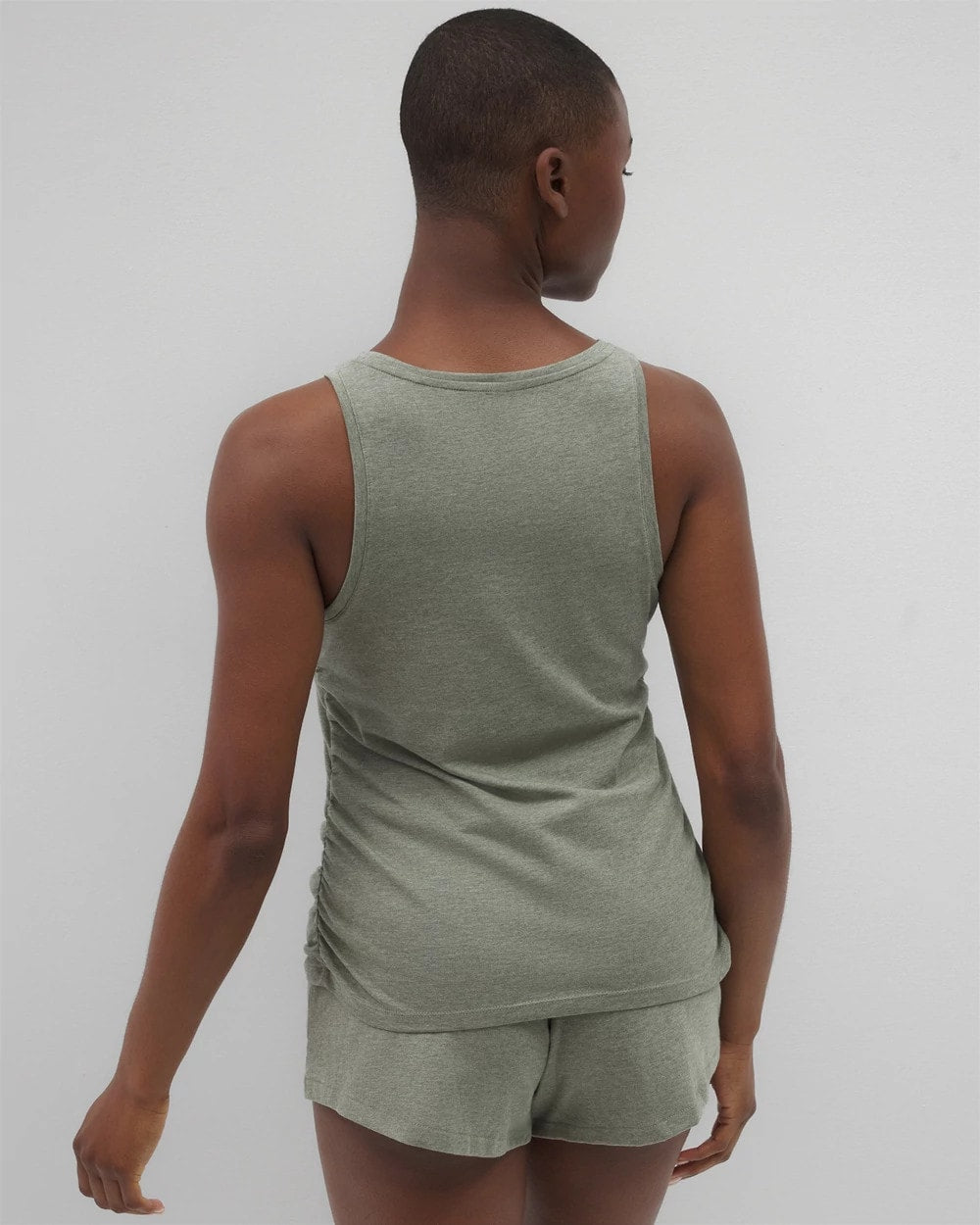 Ruched Pajama Tank - HEATHER HIGHLANDS | Soma Women