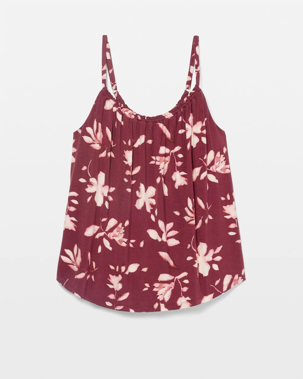 Shirred Neck Pajama Cami - BUDDING ROMANCE VERMILL | Soma Women