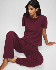 Short-Sleeve Pocket Pajama Tee - VELVET PLUM | Soma Women