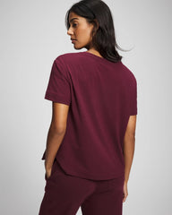 Short-Sleeve Pocket Pajama Tee - VELVET PLUM | Soma Women