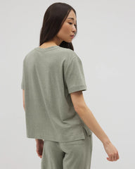 Short-Sleeve Pocket Pajama Tee - HEATHER HIGHLANDS | Soma Women