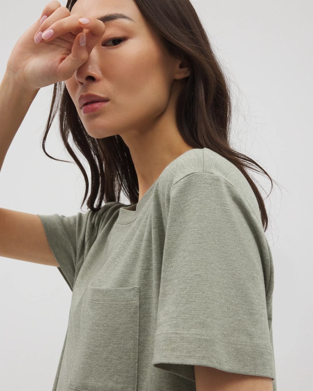 Short-Sleeve Pocket Pajama Tee - HEATHER HIGHLANDS | Soma Women