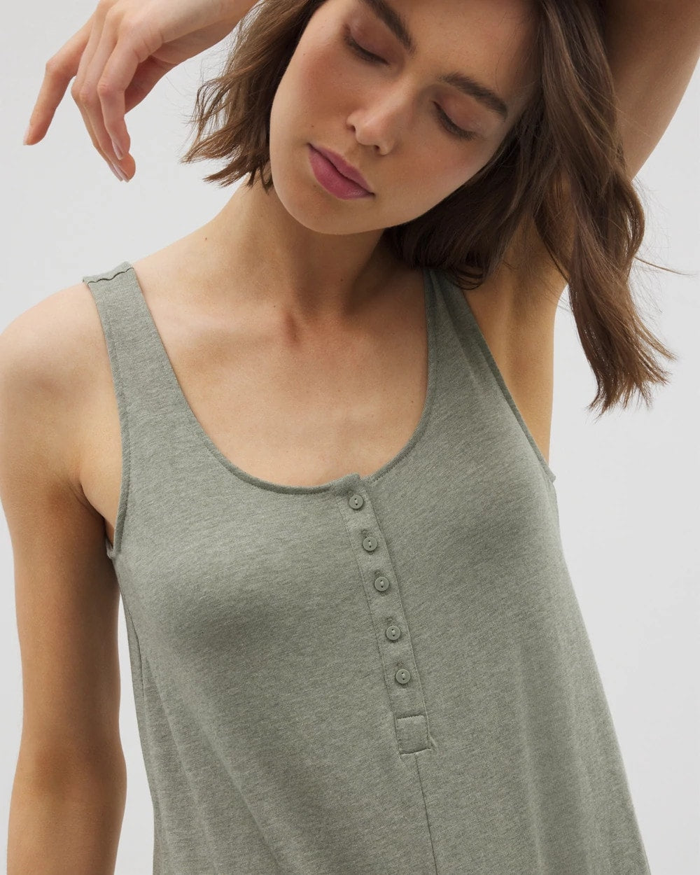 Henley Jumpsuit - HEATHER HIGHLANDS | Soma Women