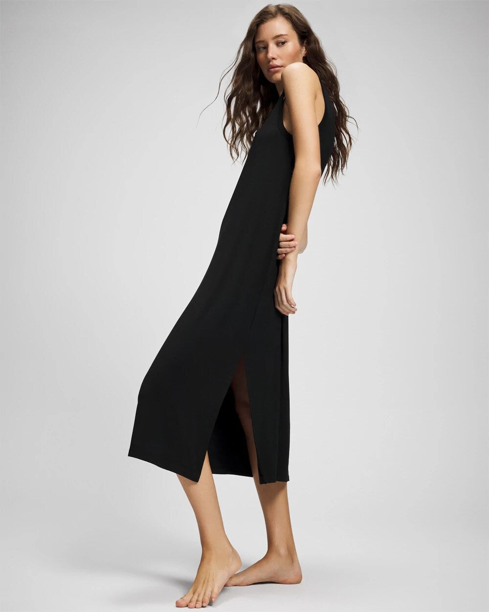 Long Tank Sleepshirt - BLACK | Soma Women