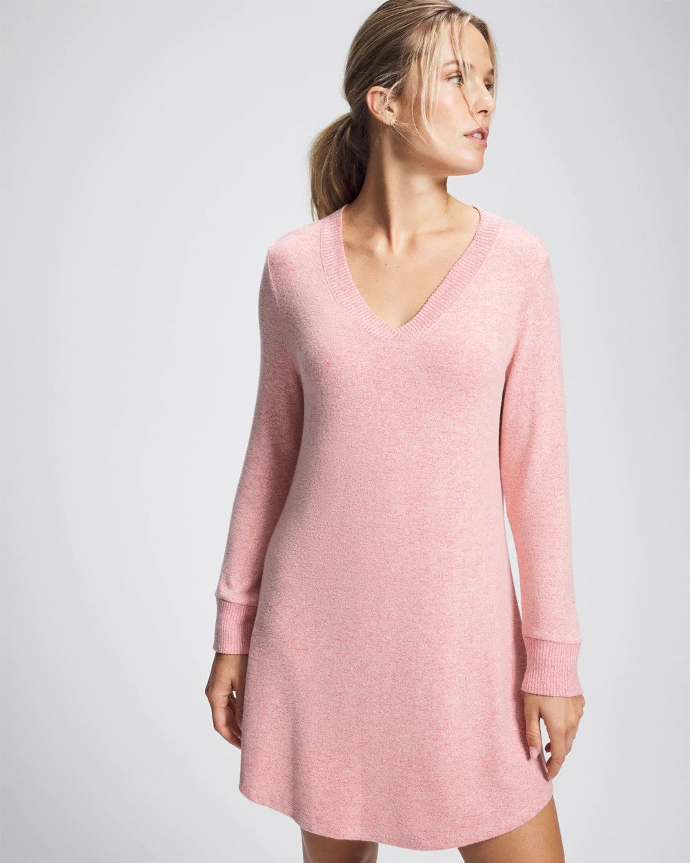 Long Sleeve Sleepshirt - CAMEO PINK/DUSTY ROSE | Soma Women