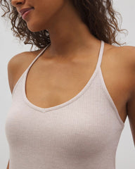 Lightweight Rib Knit Pajama Cami - HEATHER BARELY THERE | Soma Women