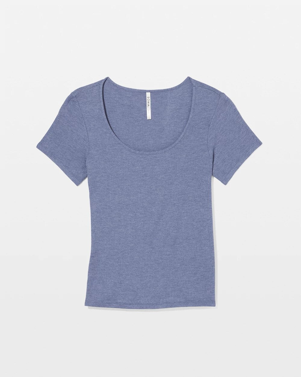 Lightweight Rib Knit Short Sleeve Pajama Tee - HEATHER DUSK | Soma Women