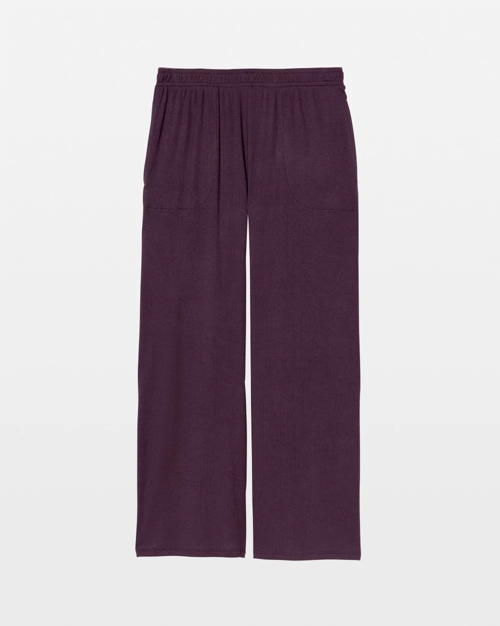 Lightweight Rib Knit Wide Leg Pajama Pants - PLUM PERFECT | Soma Women