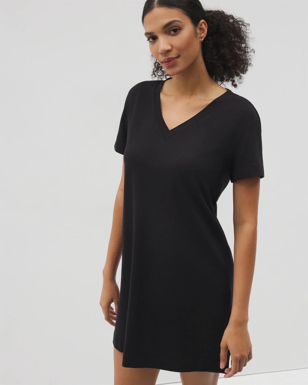 Short-Sleeve Sleepshirt - BLACK | Soma Women