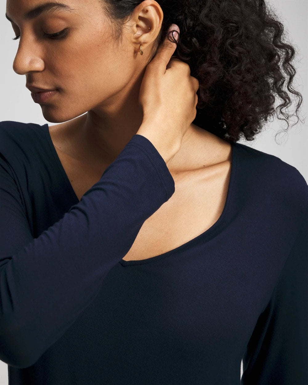Long-Sleeve Pajama Top - NIGHTFALL NAVY | Soma Women