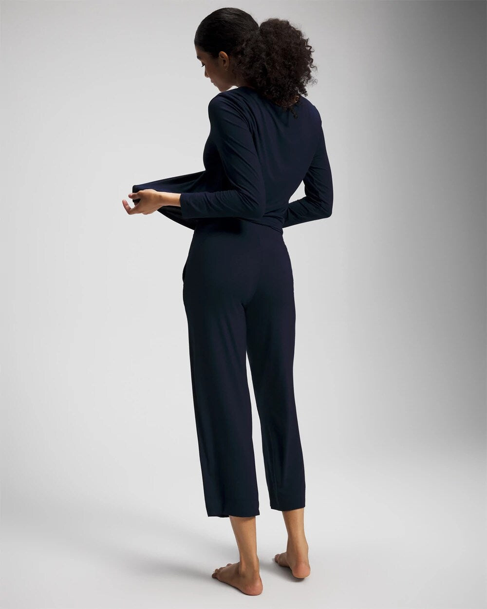 Cropped Pajama Pants - NIGHTFALL NAVY | Soma Women