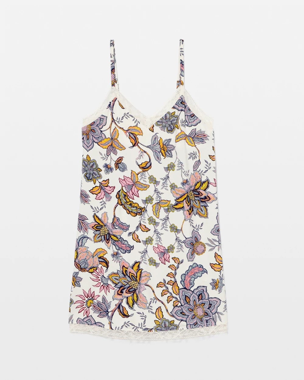 Lace Trim Chemise - PAISLEY SPLENDOR CHAMP | Soma Women