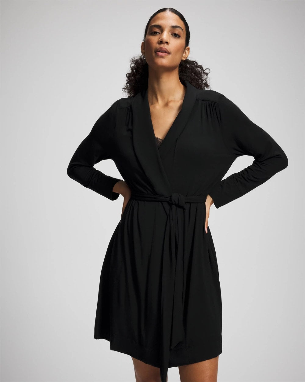 Short Robe - BLACK | Soma Women