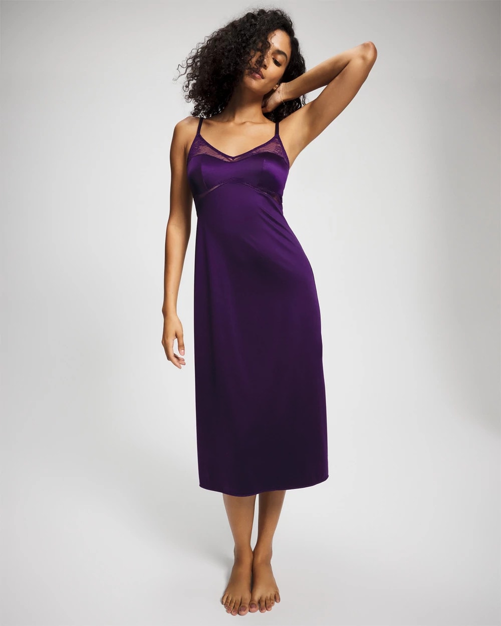 Lace Midi Nightgown - MAJESTIC PURPLE | Soma Women